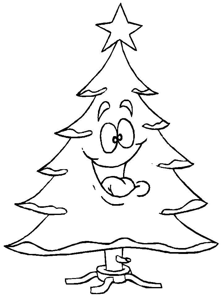 Alberi Natale 2, Disegni per bambini da colorare