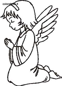Angeli 4 disegni per bambini da colorare for Disegni di angeli da stampare