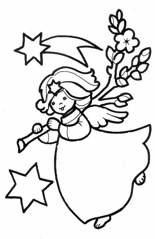Angeli 6 disegni per bambini da colorare for Disegni di angeli da stampare