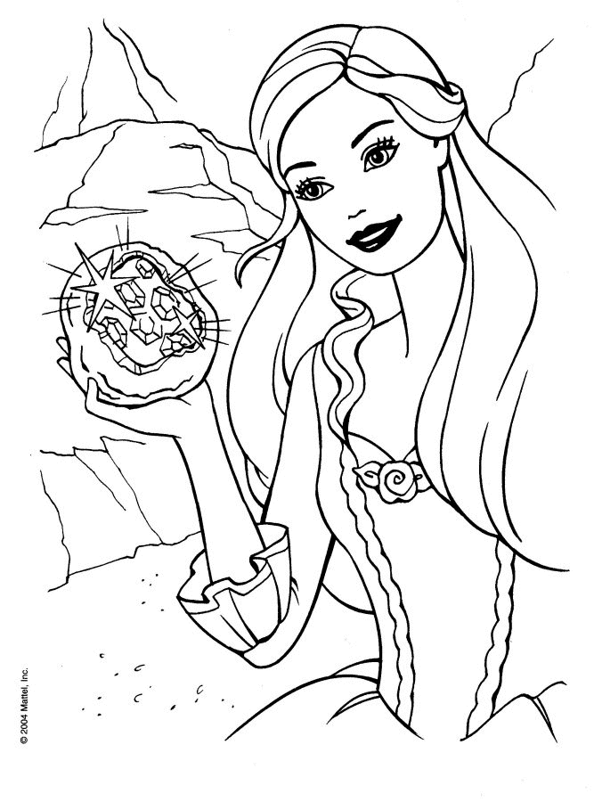 Desenhos para colorir: Barbie Princesa