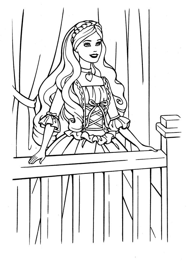 early 60s barbie coloring pages - photo #28