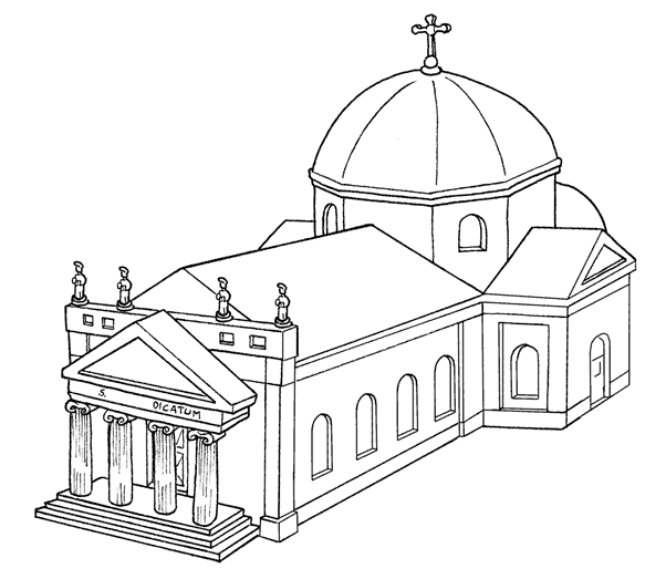 Risultati immagini per basilica disegno