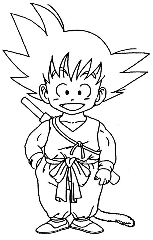 Desenhos para colorir - Dragon Ball- Goku