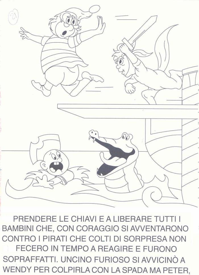 Fiaba Peter Pan 3, Disegni per bambini da colorare