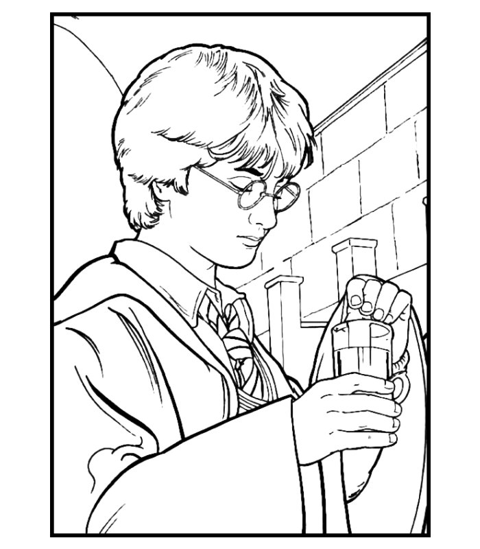 Harry 7, Disegni per bambini da colorare