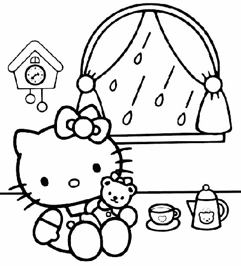 Disegni Da Colorare E Stampare Di Hello Kitty Fare Di Una Mosca