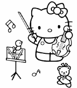 hello kitty suona il violino