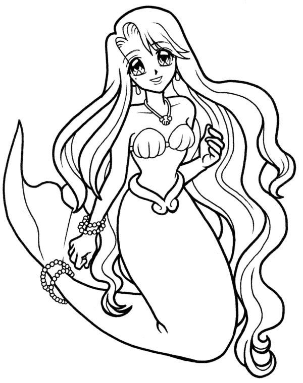 Mermaid Melody Principesse Sirene Da Colorare