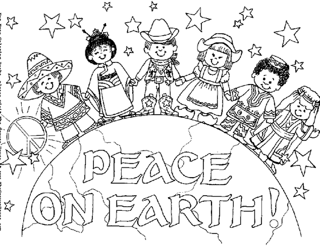 Pace 14 disegni per bambini da colorare for La creazione del mondo per bambini disegni da colorare