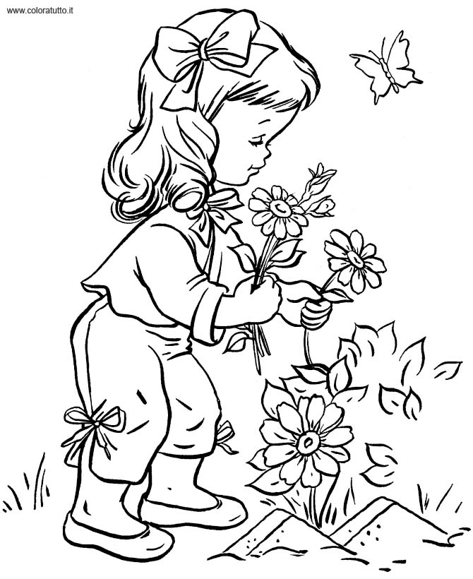 Primavera 8 disegni per bambini da colorare for Immagini sulla primavera da stampare e colorare