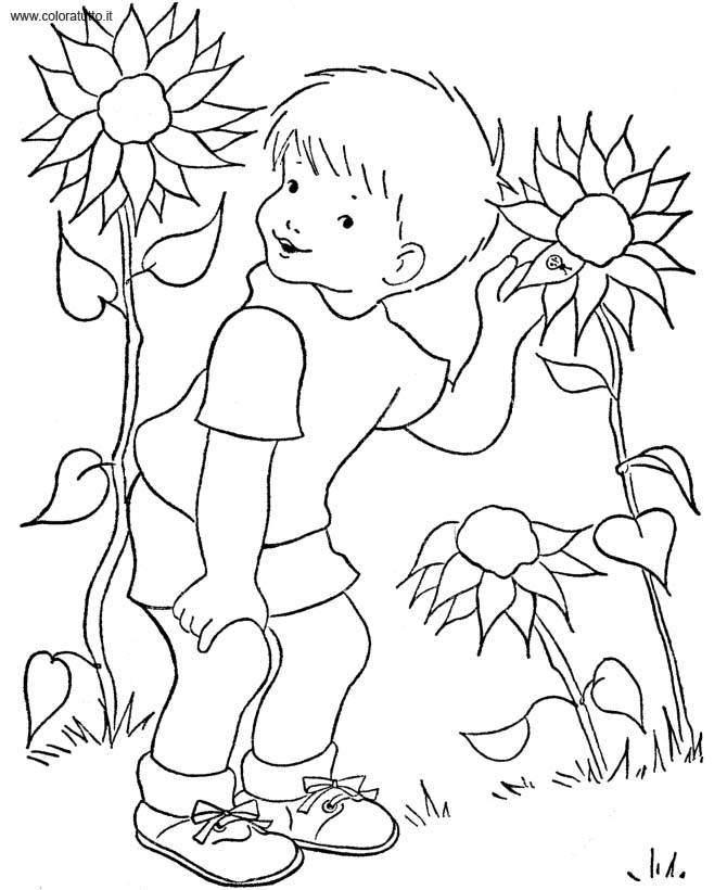 Primavera 12 disegni per bambini da colorare for Immagini sulla primavera da stampare e colorare