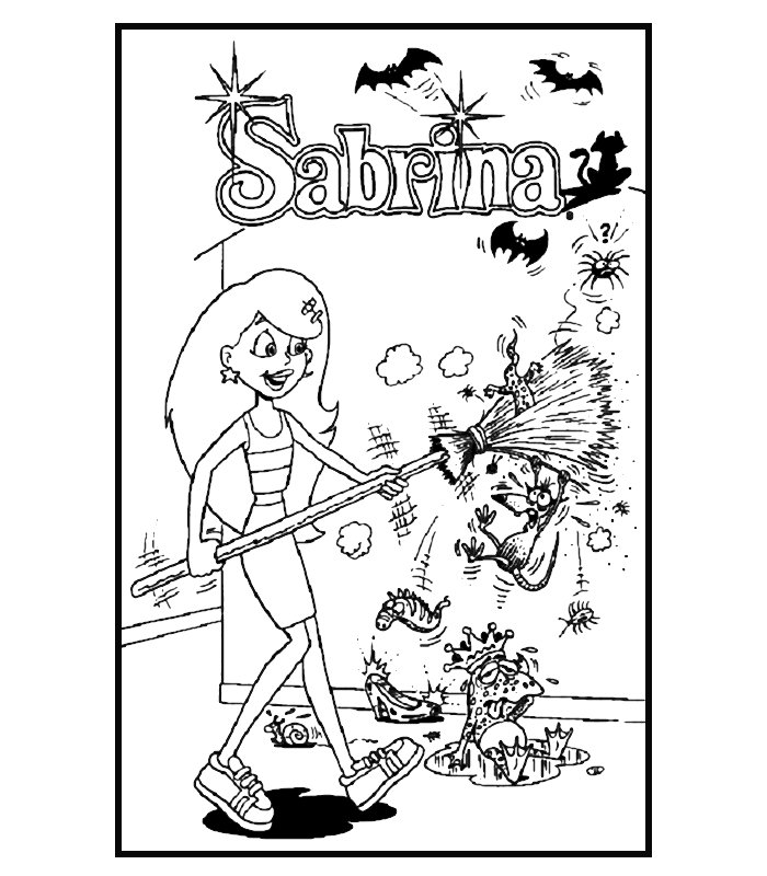 sabrina coloring pages for kids - photo #34