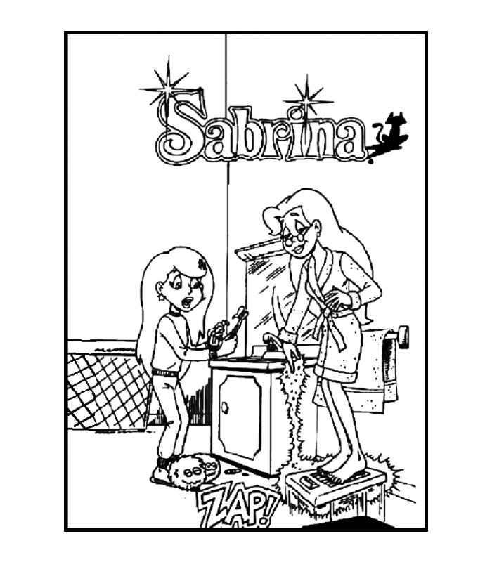 sabrina coloring pages for kids - photo #8