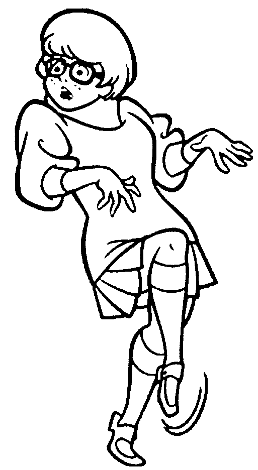 Velma Dinkley Rule 34 Sketch Coloring Page