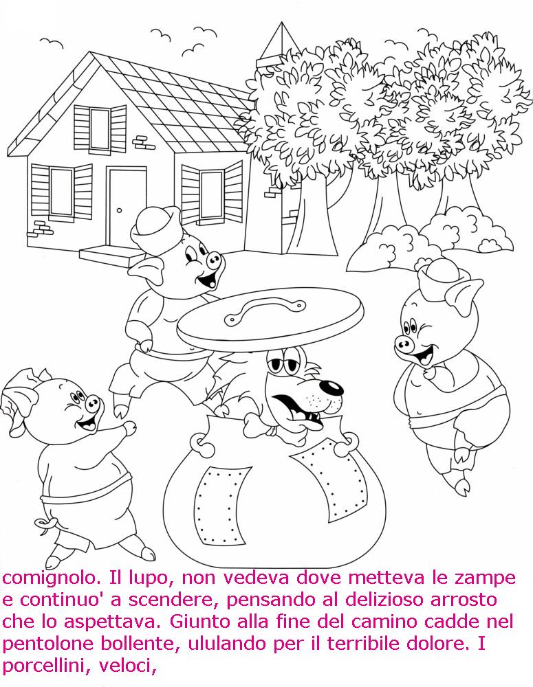 Tre Porcellini Lupo Disegni Da Colorare Tre Porcellini Lupo Disegni Da Colorare