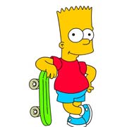 BART SIMPSON A COLORI