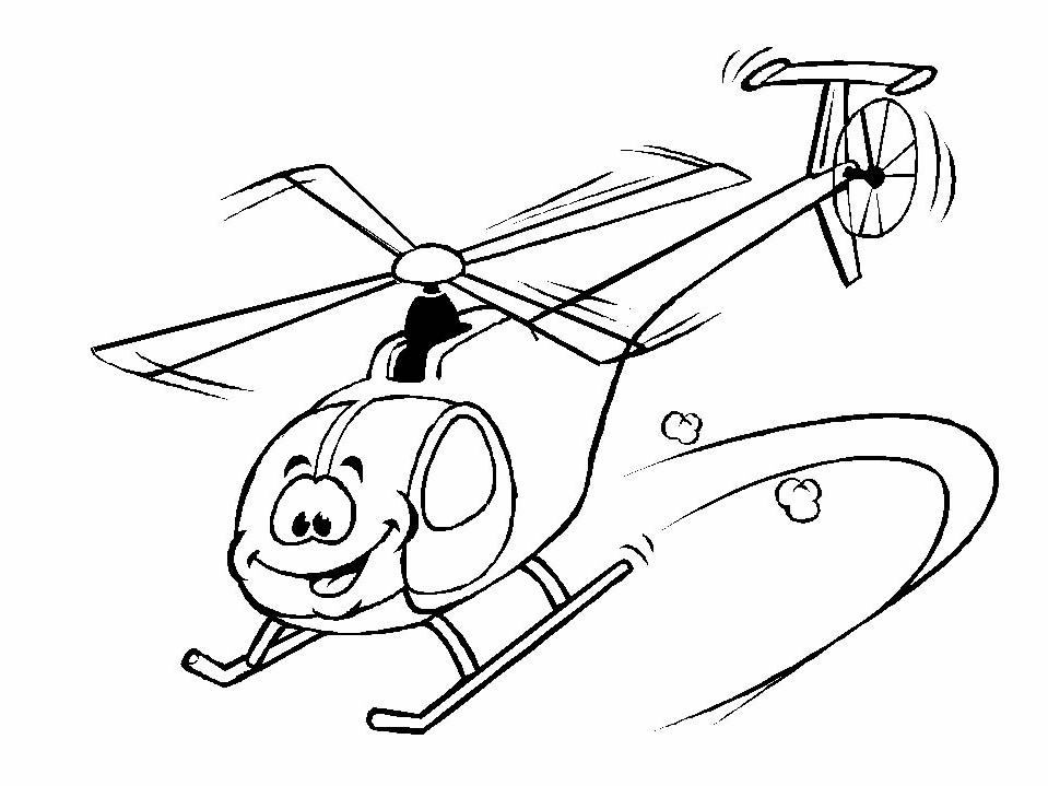 elicotteri disegni per bambini da colorare