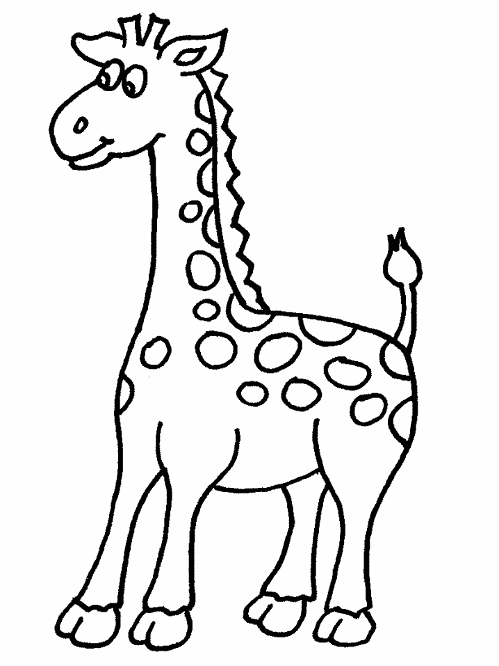 Giraffa Disegni per bambini da colorare