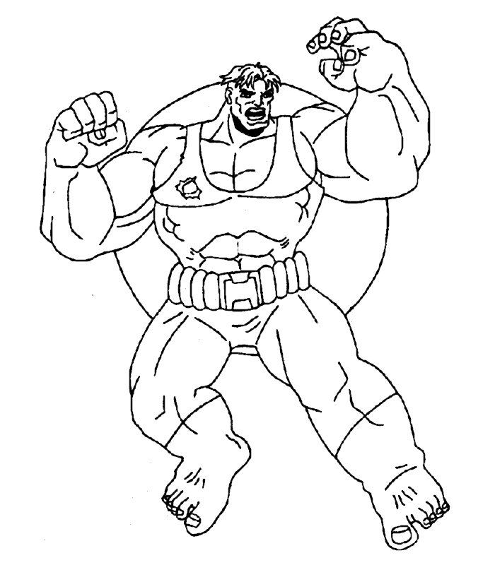 Hulk 6 Disegni Per Bambini Da Colorare