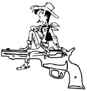 LUCKY LUKE SEDUTO