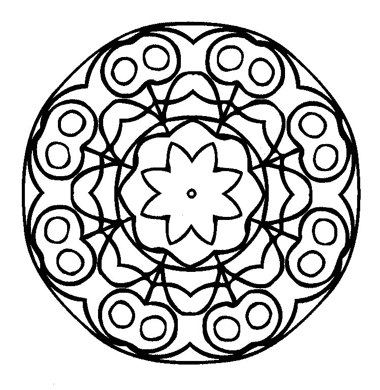 DISEGNI MANDALA, disegni per bambini da stampare e colorare, by Colora  tutto .it