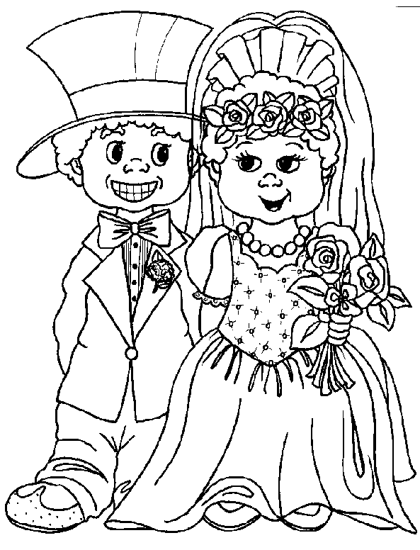 Matrimonio Disegni Per Bambini Da Colorare