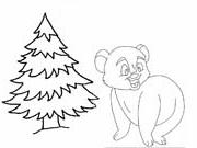 ORSO E ALBERO DI NATALE