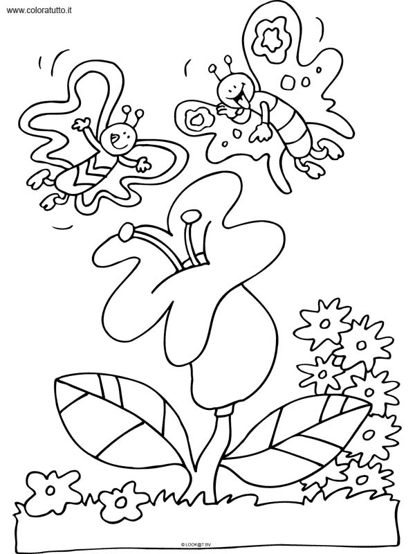 Primavera 3 disegni per bambini da colorare for Immagini sulla primavera da stampare e colorare