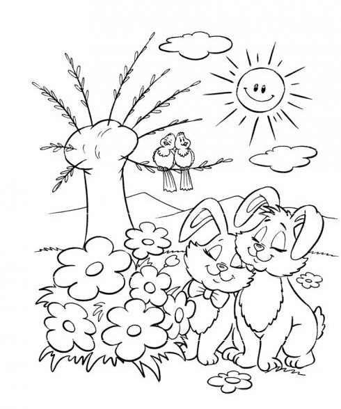 Primavera 47 disegni per bambini da colorare for Immagini sulla primavera da stampare e colorare